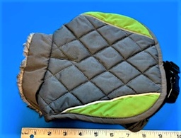 Warm winter coat quilted with fur Size small